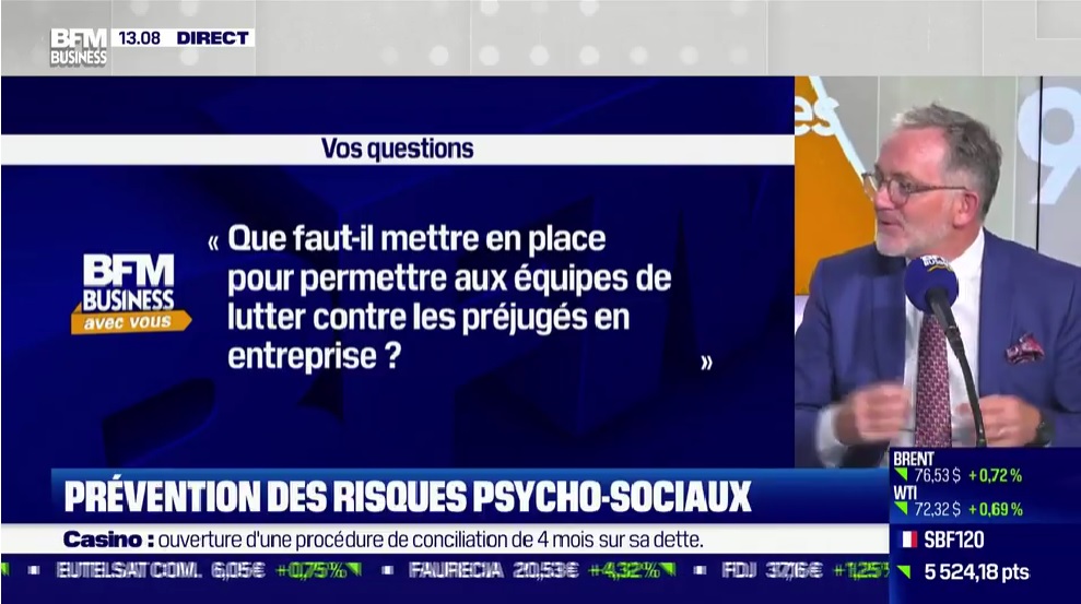 Interview de David Mahé sur BFM Business - Prévention des risques psychosociaux